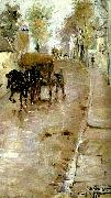 Nils Kreuger grand rue, bourg-la-reine France oil painting artist